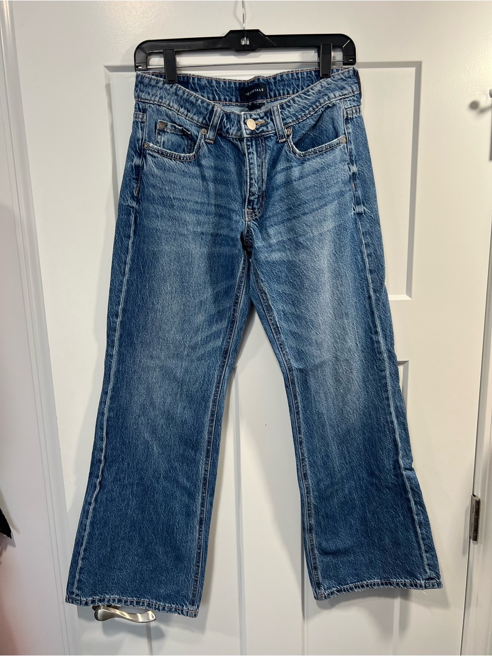 Aeropostale Medium Blue Wide-Leg Denim Jeans